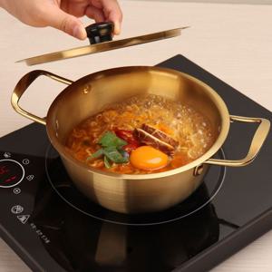 인덕션 라면 냄비, 5호 - 찌개 노랑 양은 알루미늄 티타늄