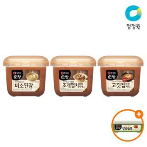 [3+1]순창 된장 450g 3종 3개 골라담기(미소/조개멸치/고깃집)+(증정)쌈장200g