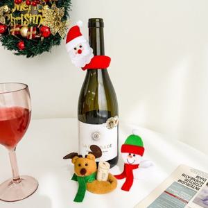 크리스마스 소품 오너먼트 와인 허그 인형 샴페인 장식 산타 홀더 파티