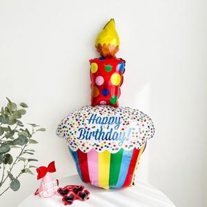 생일풍선 대형 촛불 컵케이크 풍선 해피벌스데이 두돌생일상 생일 파티