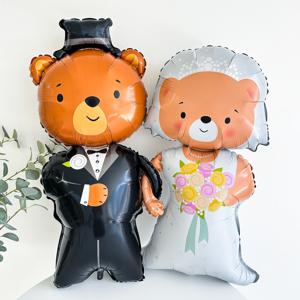 브라이덜샤워 풍선 소품 곰돌이 신랑 신부 프로포즈 결혼기념일