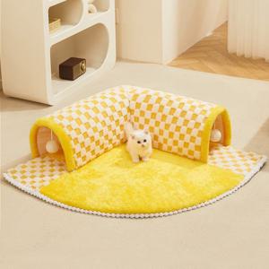고양이 체커보드 숨숨터널 매트