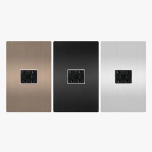 전화기 콘센트 4P 매입형 1구 라이트브론즈 블랙 실버 단자 랜선 전화
