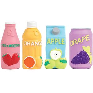 과일쥬스 라텍스 토이 강아지 장난감
