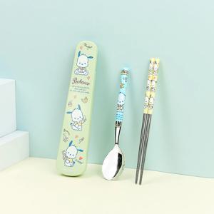 산리오 주니어 슬림진공스텐수저케이스 3P세트(포차코) / SC8551