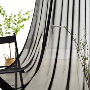 블랙커튼 나비주름 차르르 쉬폰커튼 30 x 270cm까지 세로길이 무료연장 맞춤제작