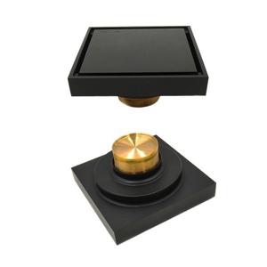 욕실유가/하수구트랩/블랙 무광/사각 유가/타일 삽입형 100mm 트렌치유가/화장실 육가