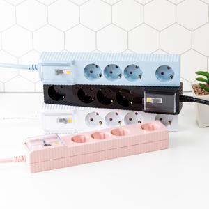 고용량 4000W 자동소화 멀티탭 누전차단 4구 50cm 1.5m 3m 5m 7m