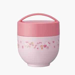 헬로키티 핸들형 보온도시락 540ML / 보온 은이온 향균 도시락 산리오