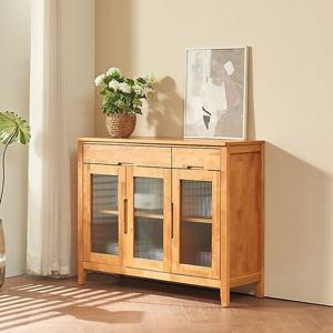 원목 주방 수납장 홈카페 그릇장 부엌 수납장 주방장 홈바장 그릇 수납장 하부장 1200