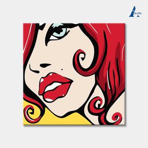 아트픽스 DIY 명화그리기 유화세트 일러스트 팝아트 인물 그림 D12-빨간립스틱