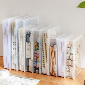 책상 정리 A4 용지 파일 케이스 책장 서류 보관함 3size