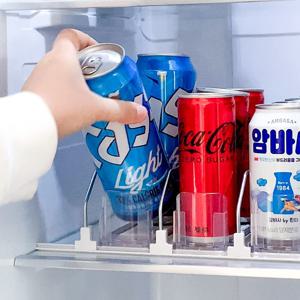 자동 캔음료 디스펜서 냉장고정리 편의점 음료수 맥주 간격조절 트레이 3size