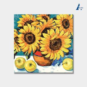 DIY 명화그리기 유화세트 정물 G90-해바라기와사과