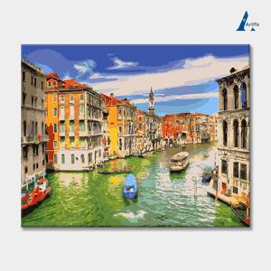 DIY 명화그리기 유화세트 풍경 H132-베니스운하