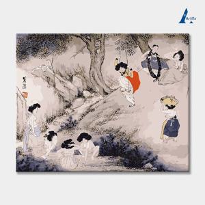 DIY 명화그리기 유화세트 풍경 H128-신윤복의단오풍경