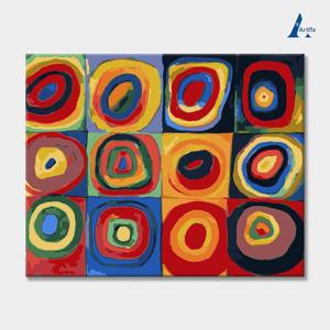 DIY 명화그리기 유화세트 풍경 H126-칸딘스키의 색채연구