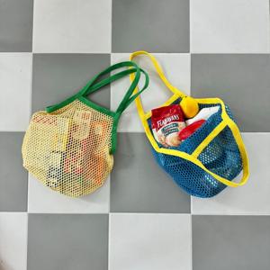 숄더 휴양지 물놀이가방 비치백 장바구니 마켓 그물 네트백