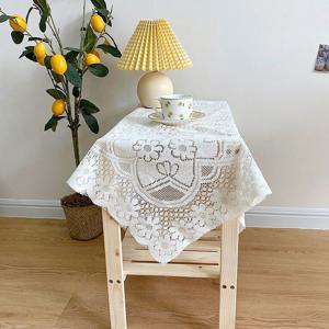레이스 식탁보 테이블보 식탁커버 협탁커버 집들이 홈파티 촬영용 행사용 레이스원단 B타입
