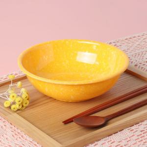 레트로 병아리 그릇-짬뽕그릇-떡볶이 접시 분식집 멜라민 포장마차