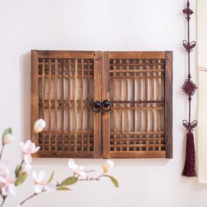 두짝 전통 창문 (39cm) -직접 붙이는 창호지, 문고리