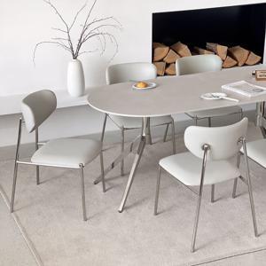 루나 세라믹식탁 세트 4인용 양면 포세린 1600 타원형