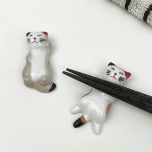 미마모루 고양이 수저받침 6type 동물 애니멀 세라믹 숟가락 젓가락 받침