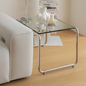 빌리 모듈 강화유리 거실 소파테이블 스몰