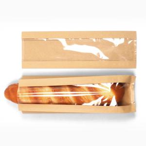KP 바게트 베이커리 포장 크라프트 창봉투 100장 / 2size