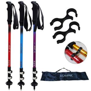 등산스틱 CN-4000PS 2개 1세트 초경량 듀랄루민 폴딩스틱 등산 지팡이 트레킹