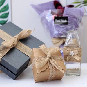 10M 마 리본 포장끈 선물테이프 마끈 황마 노끈 롤