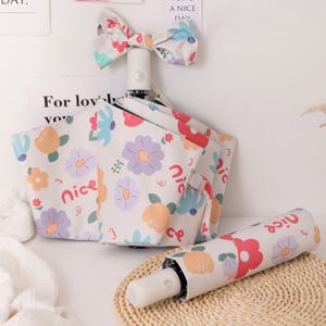 일러스트 풀플라워 3단 자동우산 110cm 8골 8K