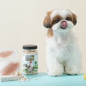 한입쏙쏙 쪼꼬미 미니트릿 강아지 동결건조 간식 대용량 닭가슴살 치킨 트릿