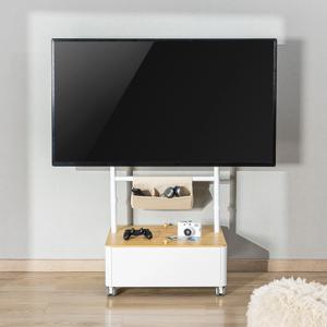 수납가능한 이동형 TV 스탠드 Full Set 파우치 네트망 선반 포함