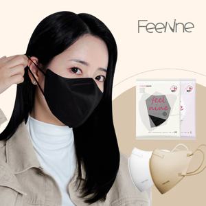 1+1 100매 라이트핏 패키지 2D KF94 새부리형 마스크 1매입 50매+50매