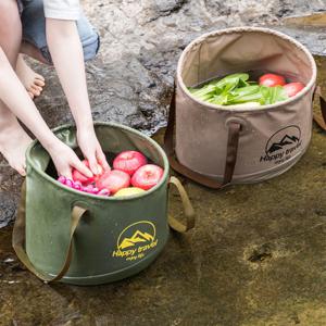 접이식 비닐물통 PVC 캠핑 방수바구니 10L 20L