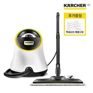 SC2 디럭스 스팀청소기 액세서리 패키지 25년형 화이트색상 고압스팀 완벽살균 공식판매점