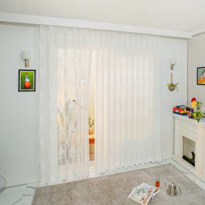 튜더장미 레이스 쉬폰커튼 SL335-1 2배주름