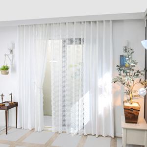 웨딩베일 레이스 린넨커튼 세트 RM201-1 평식