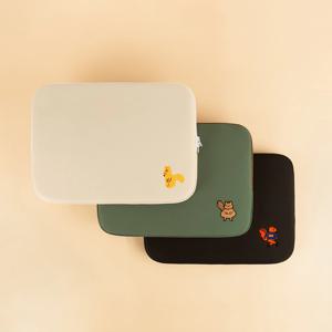 자수 포켓 노트북파우치 Squirrel 11인치 13인치 14인 15인치 다람쥐 랩탑가방