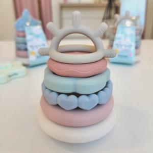 말랑타워 실리콘 링쌓기 아기 스태킹링