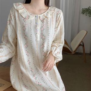 로제 플라워 원피스 잠옷