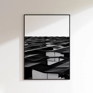 2+1 모노톤으로의 초대 흑백 인테리어 액자 포스터 / 16 Oslo_Norway