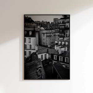 2+1 모노톤으로의 초대 흑백 인테리어 액자 포스터 / 28 Roof of Paris