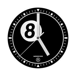 시계 8BALL 에잇볼 시계 무소음 벽&탁상시계 블랙 스트릿 유니크 심플 무채색 소품