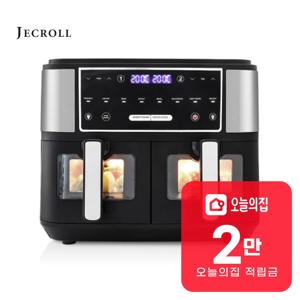 [렌탈] 듀얼 스텐 에어프라이어 9L 블랙 JK-AF90-HV