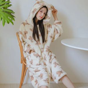 베비베어 겨울 수면잠옷 홈웨어 파자마 원피스