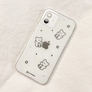 곰돌이 블랙 젤하드 폰케이스 아이폰 15 14 갤럭시 S24 S23 노트 핸드폰 케이스