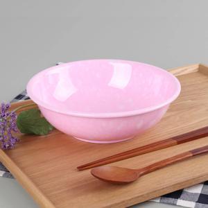 레트로 핑크팝 그릇-짬뽕그릇-떡볶이 접시 분식집 멜라민 포장마차