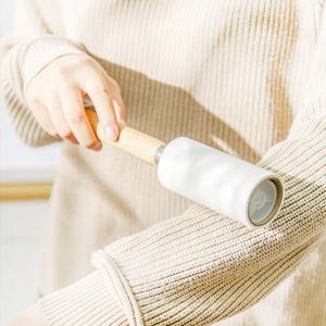 사선 컷팅 우드 돌돌이 테이프클리너 100mm 돌돌이 찍찍이